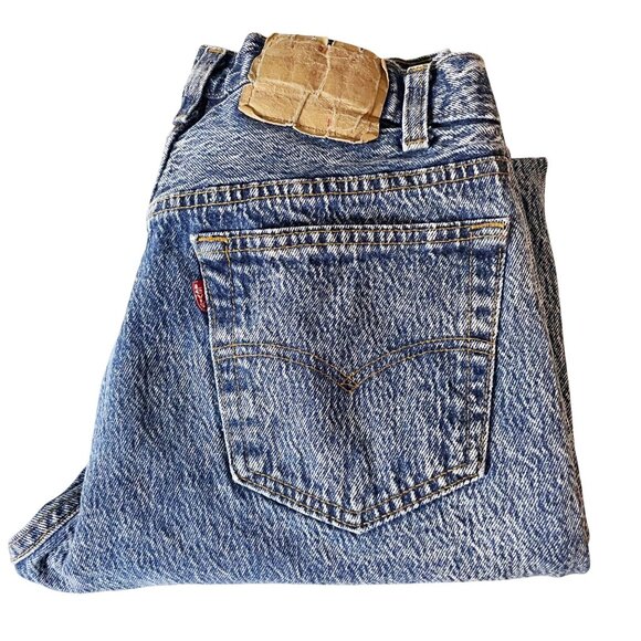 Vtg Grail 80’s Levi’s Men’s 32x32 Blue Acid Wash Button Fly Straight Leg Jeans - Picture 8 of 8